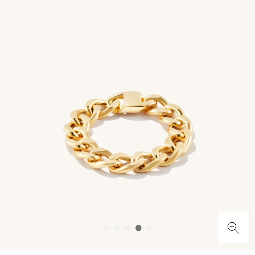 Mejuri Bold Chain Ring 14K Gold